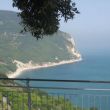 Conero-kust onder Ancona, ca. 25 km rijden